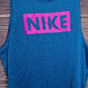 Nike Dri-FIT Blue Athletic Shirt